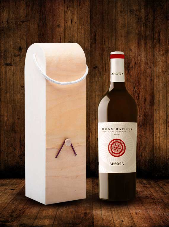 Tenute Altavera - Cofanetto in legno + Don Serafino Colli del Limbara IGT rosso 75 cl