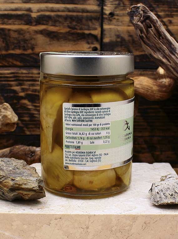 Accademia Olearia - Carciofini di Sardegna DOP in olio extra vergine d`oliva DOP 314 g