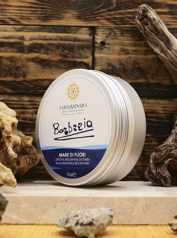 Farmasinara - Sapone artigianale da barba “Mare di fuori” 125 g
