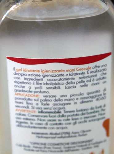 Farmasinara Gel idratante igienizzante mani “Grecale 75 ml