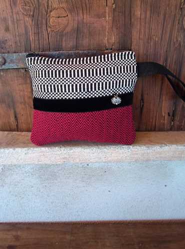 Made by Sardinia - Pochette in tessuto sardo bisaccia